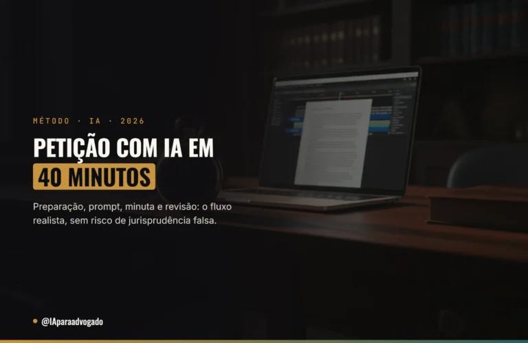 Petição com inteligência artificial em 40 minutos